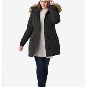 WOMAN WITHIN HOODED INSULATED PARKA JACKET SIZE 2X